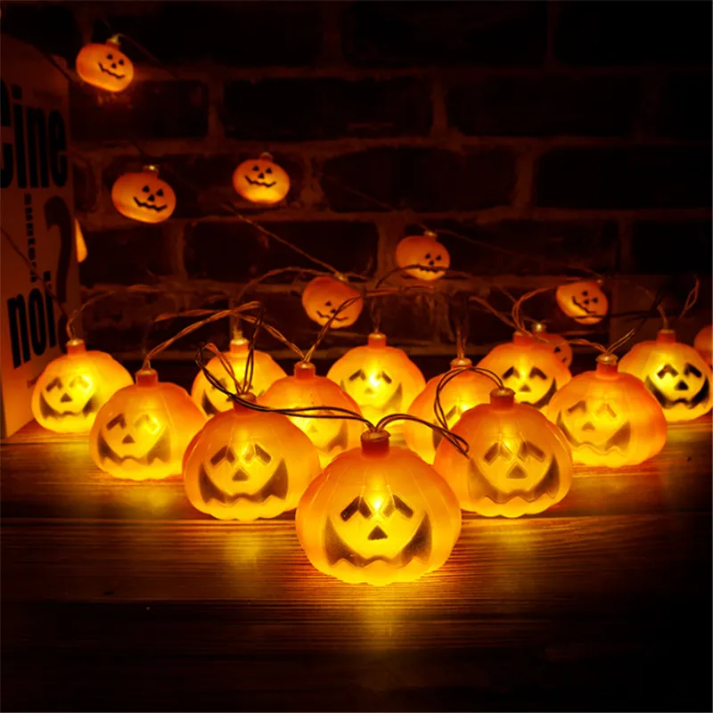 10 светильник с надписью &quotHappy Halloween" строка тыквенный призрак скелеты