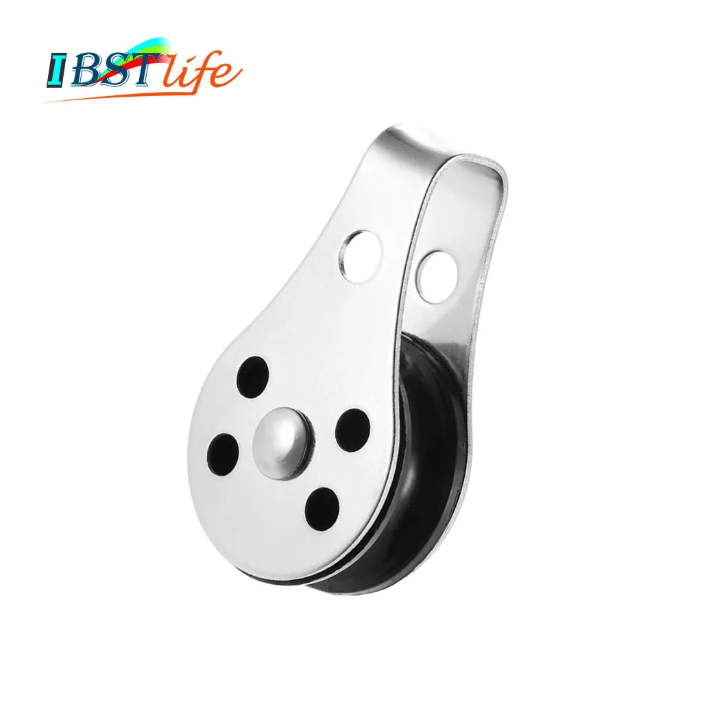 BSET MATEL Stainless Steel 316 Pulley Blocks Rope Runner Kayak Boat Accessories Canoe Anchor Trolley Kit for 2mm to 8mm | Обустройство