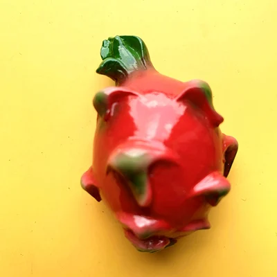 pitaya Креативный фруктовый имитирующий холодильник mangosteen лимон ананас черешня 3D стерео магнит милый мультфильм бумага фото наклейка - Цвет: pitaya