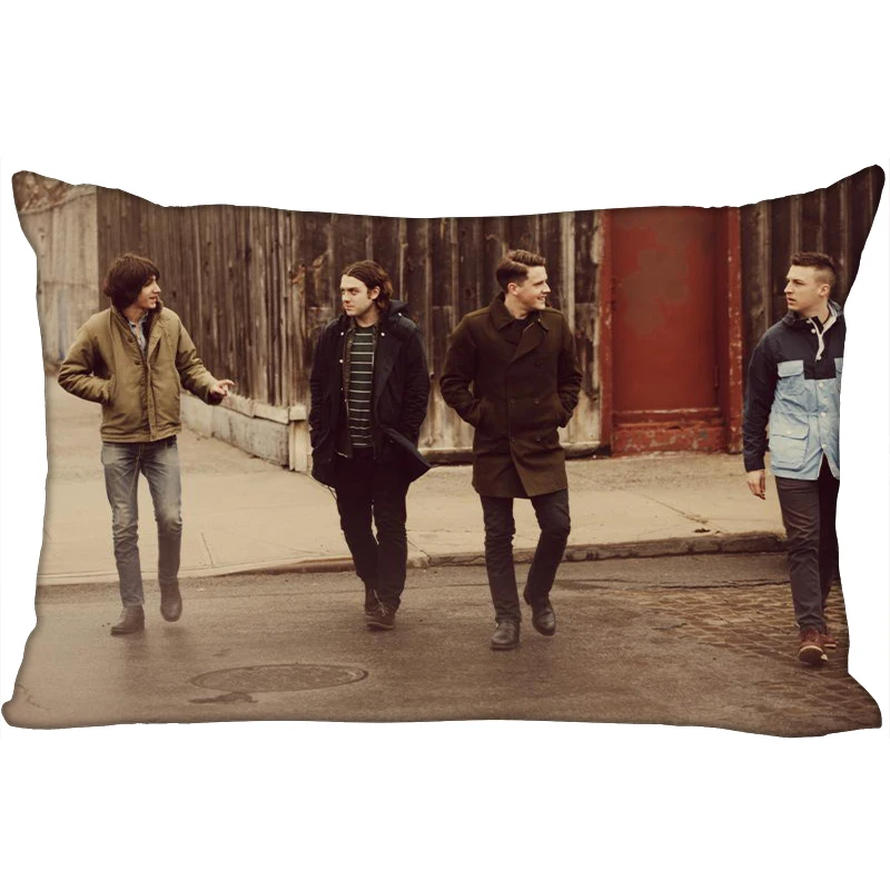 Новые Пользовательские Arctic Monkeys Печать наволочки Две стороны Стандартный атлас шелк мягкие прямоугольные Наволочки на молнии больше размер - Цвет: 14