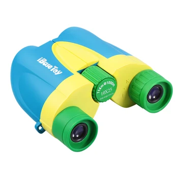 

iBaseToy 10X25 Binoculars with Hand Strap Durable Optical Lens for Hiking