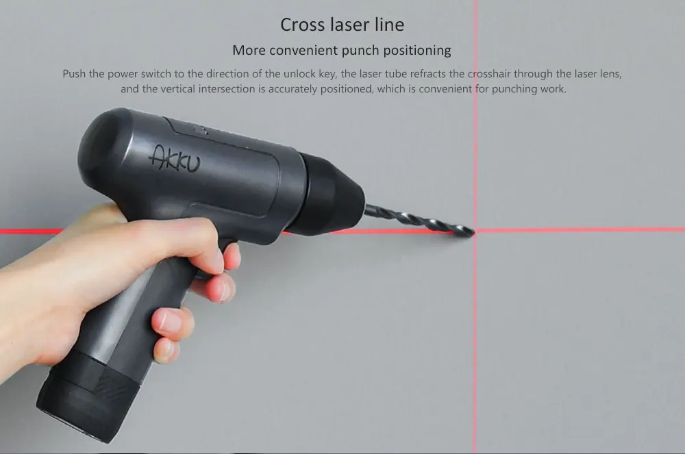 Youpin AKKU Laser Level Self-Leveling 360 Horizontal Vertical Cross Super Powerful Red Infrared laser For Smart Home