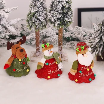 

Christmas Decorations Cartoon Three-dimensional Dolls Zipper Gift Decorations