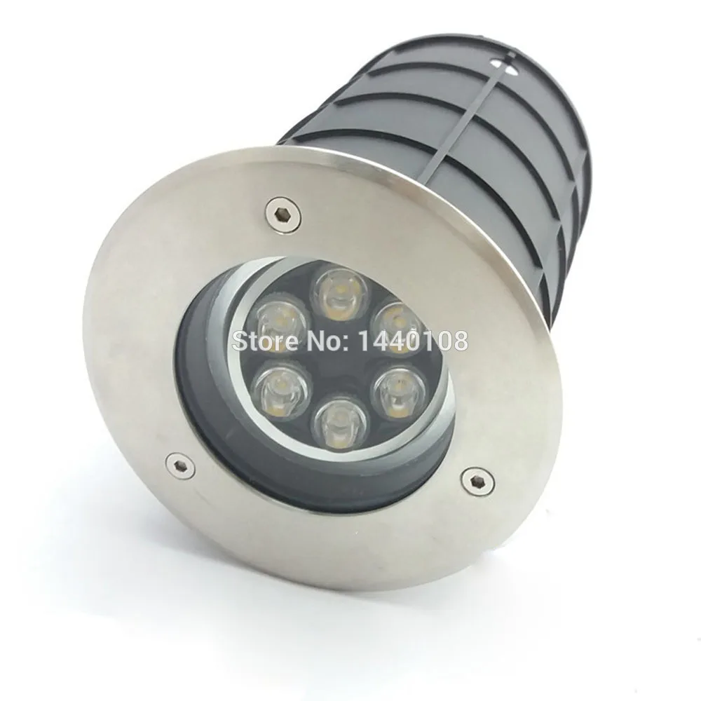 (3 шт./лот) 6 Вт IP68 светодио дный подземных Lamp12V AC85 ~ 265 В затемнения, похоронен/Inground 3 года гарантии открытый/сад