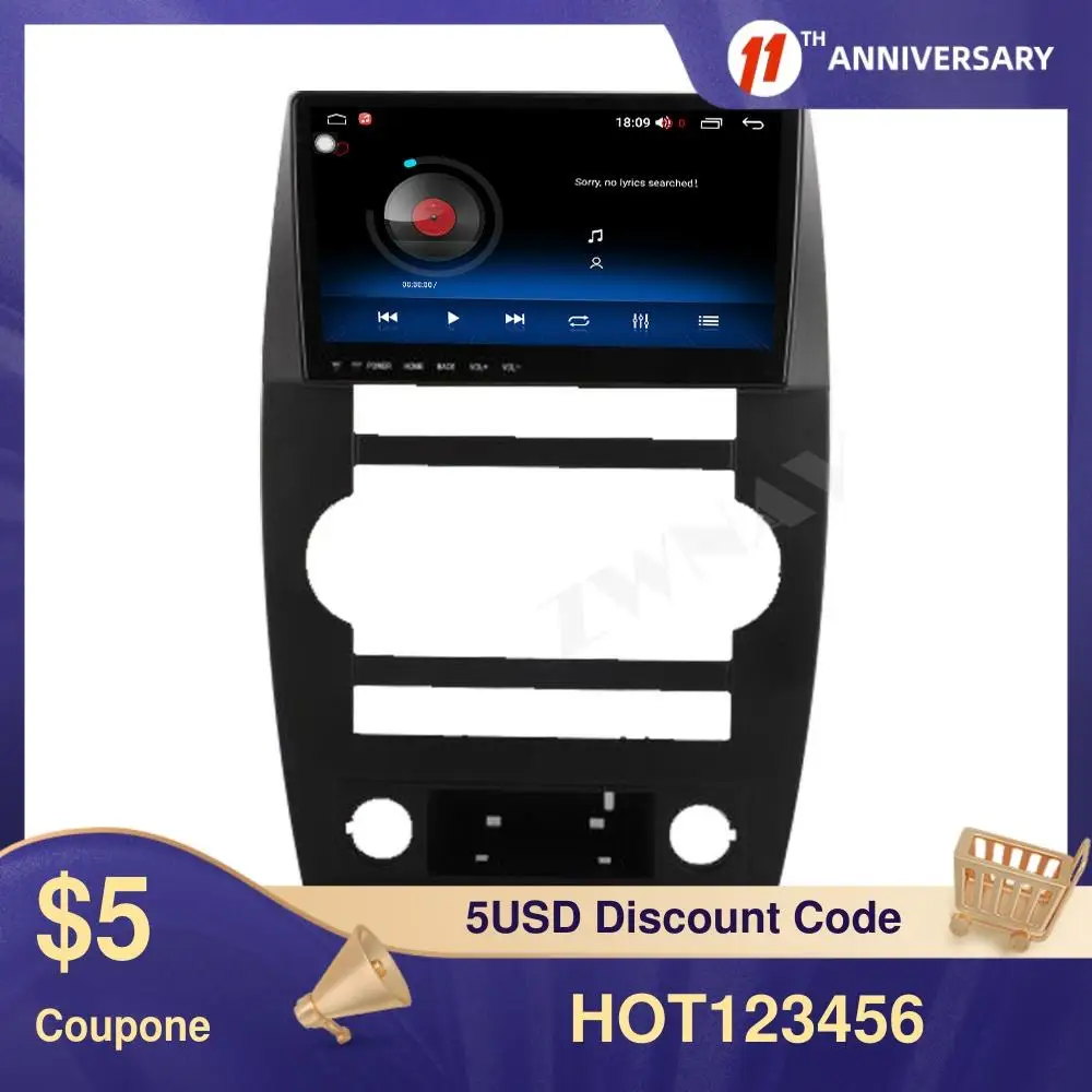 For Jeep Commander Android 10.0 Car Radio Gps Navigator Unit Car