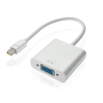 

Mini DP To VGA Adapter Cable Mini Displayport Thunderbolt To VGA Converter 1080P MD12 Cables For Macbook Pro Air iMac