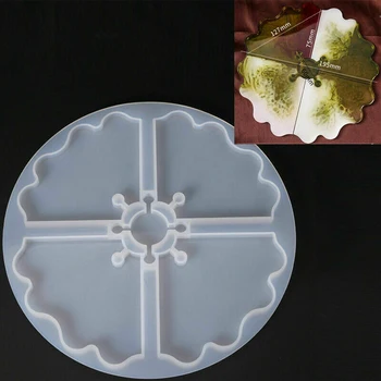 

Wave Coaster Mold Irregular Clear Wave Coaster Resin Casting Silicone Epoxy Moulds DIY Craft Jewelry Making Pendant Agate