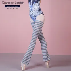 Ballet Socks Knitting Striped Stitching Dancing Stockings Adult Female Yoga Sports Body Training Ballet Tutu Pantyhose
