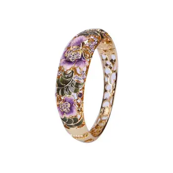 

Free shipping Cloisonne Bracelet for foreigners, national style gifts, Japanese and Korean accessories Enamel Jewelry
