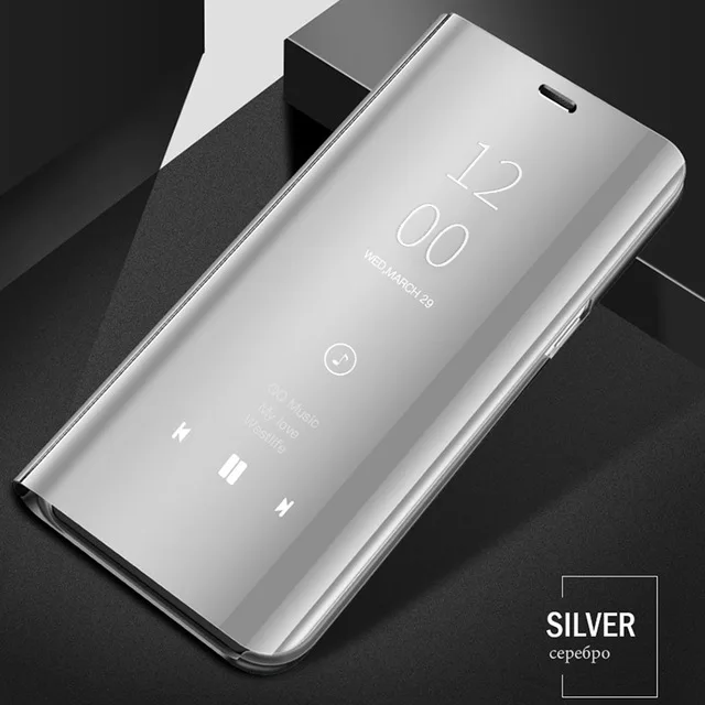Sliver Смарт mi rror чехол для телефона xiaomi mi redmi note 8 pro Чехол-подставка redmi note 8 note8pro откидная крышка redmi note8 redmi note8pro coque - Цвет: Sliver