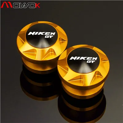 Аксессуары для мотоциклов Achterbrug Spoelen slider M6 стенд schroeven логотип "NIKEN GT" для NIKEN GT NIKENGT - Цвет: goldem M6