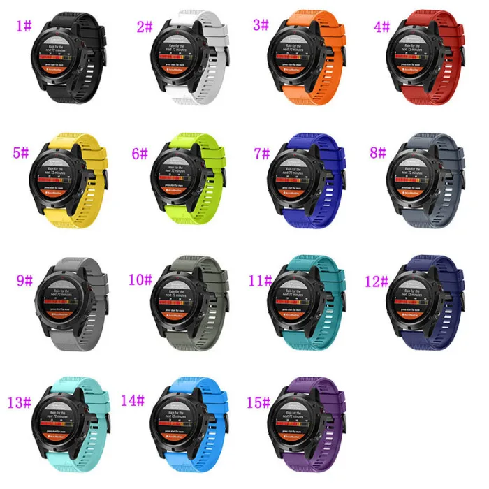Мягкий силиконовый ремешок для часов для Garmin Fenix 5X/Fenix 3/Fenix 3 HR LHB99