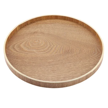 

Wooden Serving Tray Plate For Tea Set Fruits Candies Tea Hotel Business Gift Serving Tray Plate 24cm 27cm 30cm 33cm