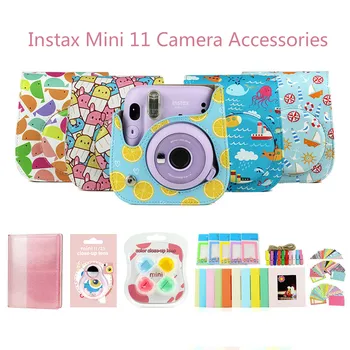 

Fujifilm Instax Mini 11 Instant Camera Accessories Bundle Shoulder Bag Case Film Frames Filters Photo Album Selfie Close Up Lens