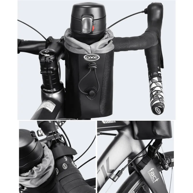 Hot Bike Cycling Bicycle Handlebar Insulated Drink Water Bottle Bag Kettle Cooler Pack Holder Hydration Carrier