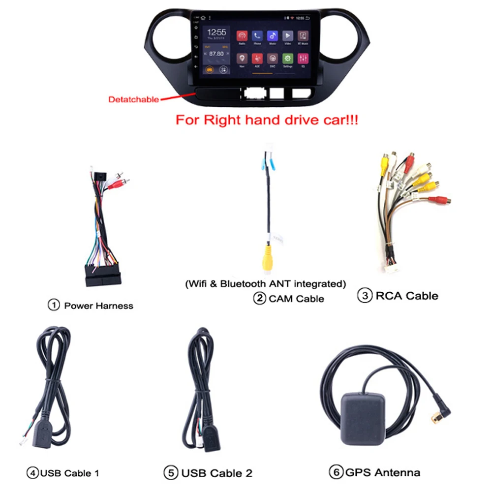Best Car multimedia system For Hyundai i10 2013-2016 2G RAM 32G ROM autoRadio Android 8.1 9" GPS Navigation player Carplay SWC WIFI 1