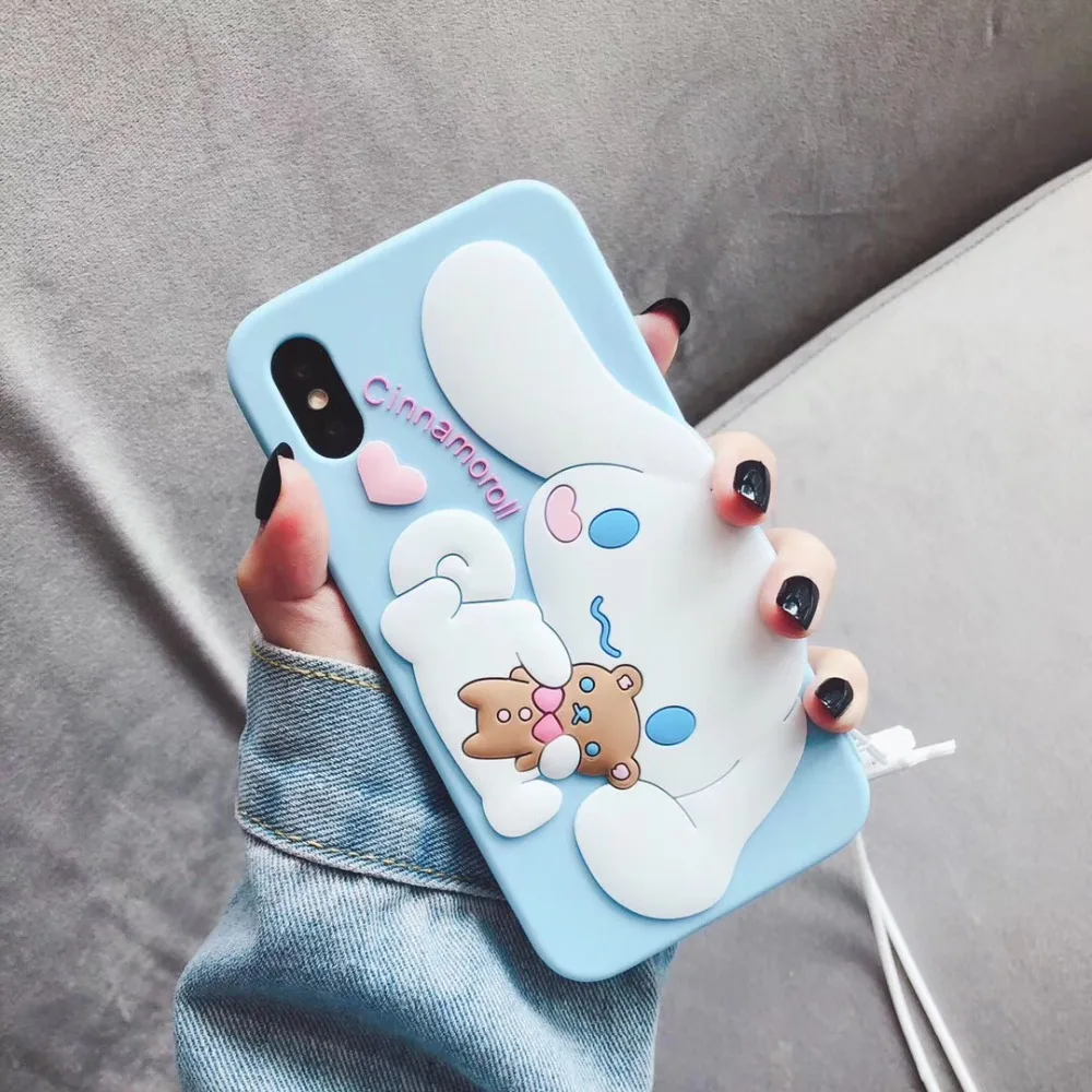 Для iphone 11 Pro Max Sanrio мультфильм cinnamoroll Собака Мягкий силиконовый чехол для телефона для iphone 6 6s 7 8 plus X XR XS MAX чехол