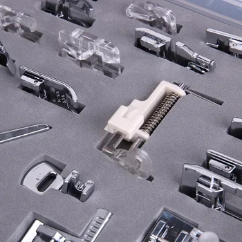 

Professional Sewing Machine Foot Tool Kit Presser Set for Babylock, Janome, Elna Ferramentas Lokma Anahtar Takimi Simple