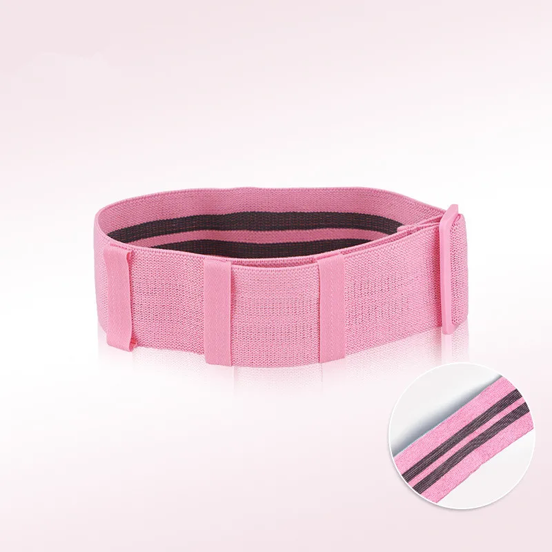 Pink 120lbs Регулируемая лента сопротивления для йоги, нескользящая эластичная полоска для коррекции фигуры для тренировок в тренажерном зале - Цвет: Pink 120lbs