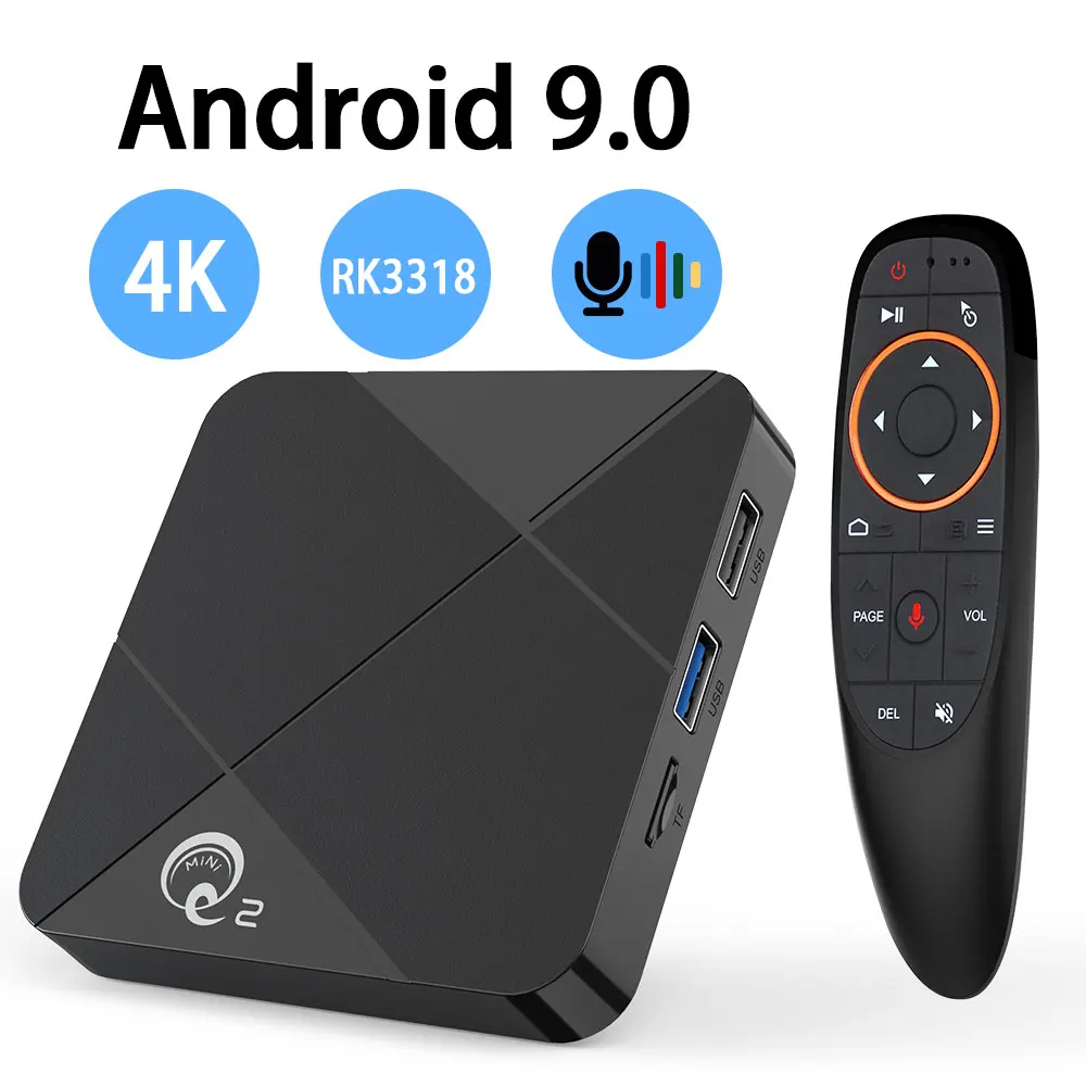 Transpeed Q2 Android 9,0 tv Box Wifi 2,4G& 5,8G 4GB ram 64G tv Box Bluetooth Google голосовой помощник Youtube Play Store