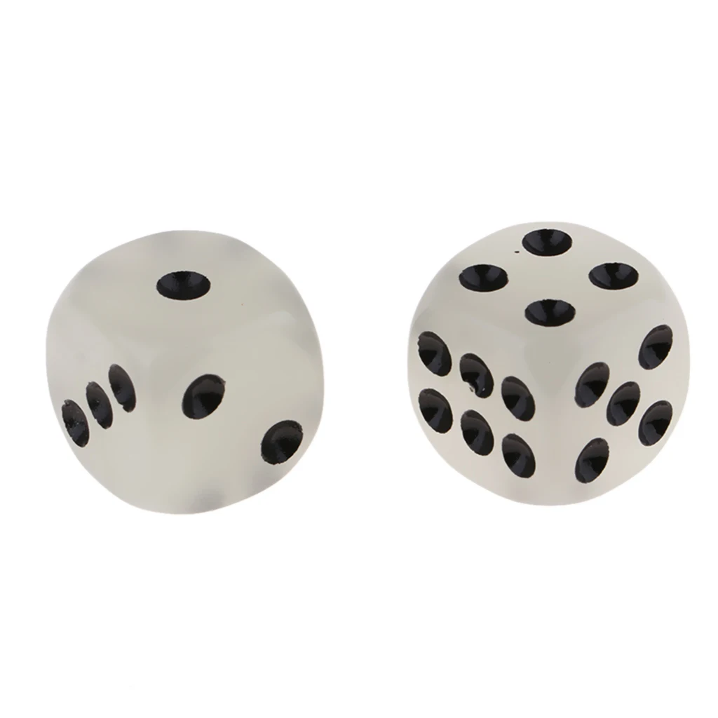 10pcs Night Luminous Dot Dices 6-Die for Dungeons and Dragons Game Accessory