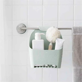 

Creative Multi-function Home Kitchen Bathroom Hanging Drain Storage Hanging Baskets PP Multi-layer Wall Hanging Organizer Holder