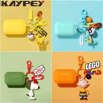 

3D Earphone Case for Airpods Pro Case Silicone Stitch Cat Cartoon Headphone Earpods Cover for Apple AirPods 3 Keychain case