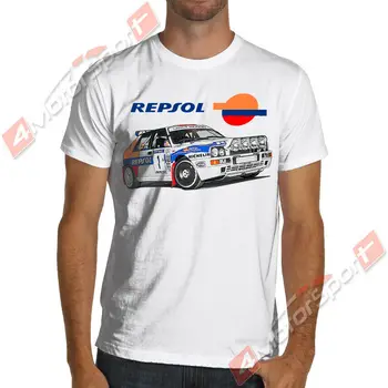 

Lancia Repsol Rally Wrc Carlos Sainz White Or Gray Soft T Shirt Delta Integrale Unisex Racing Tee Size S-3Xl