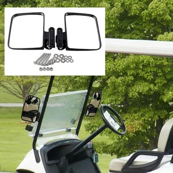 

2pcs/set For Golf Cart Side Mirror High Quality Folding Durable Easy To Install Motorcycle Car Rearview Mirror Universsal New