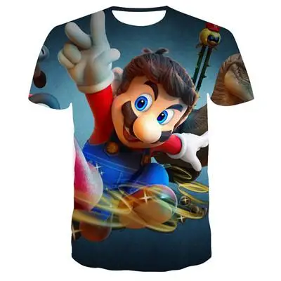 tx-8491 Последняя видеоигра Super Mario Bros. Футболка с 3D принтом унисекс, аниме, мультфильм, игра, крутая игра, Марио, футболка, повседневный стиль - Цвет: tx-8491