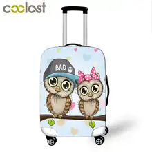 Cute Owl Elastic Luggage Protective Cover Travel Accessories Anti-dust Luggage Cover Waterproof Trolley Case Suitcase Covers 
