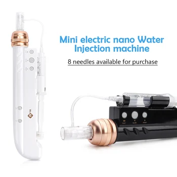 

Hydra Injector Aqua Derma Pen with 12 Pin Needles and Tube 2 In 1 Mesogun Portable Smart Injector Pen Facial Machine