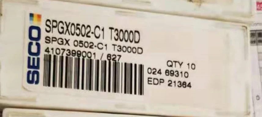 10 шт. вставки карбида SPGX0502-C1 T3000D