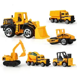 6 шт./компл. сплав инженерный автомобиль трактор игрушка модель фермы гусеничный транспорт Мальчик Модель игрушечной машины Детский День