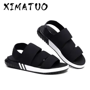 

2020 new couple sandals wild student casual shoes stretch cloth sandals large size men's classic beach shoes Sandalias 35--47