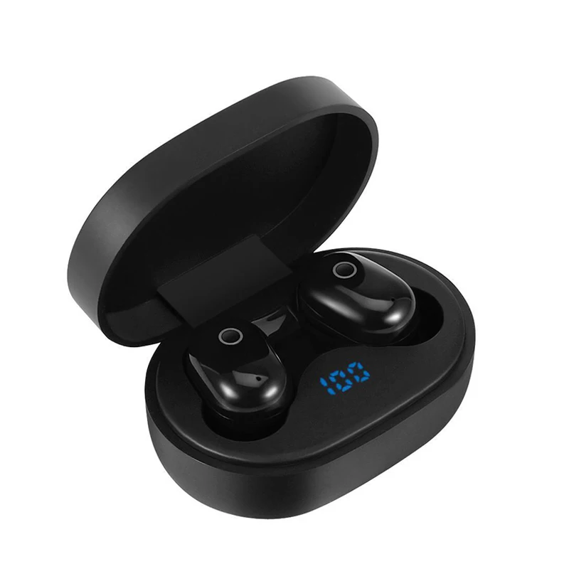 Black DT-8 TWS Bluetooth наушники 5,0 Беспроводные спортивные наушники с микрофоном Handsfree AI управление для iPhone XR 11 наушники стерео гарнитура - Цвет: Black