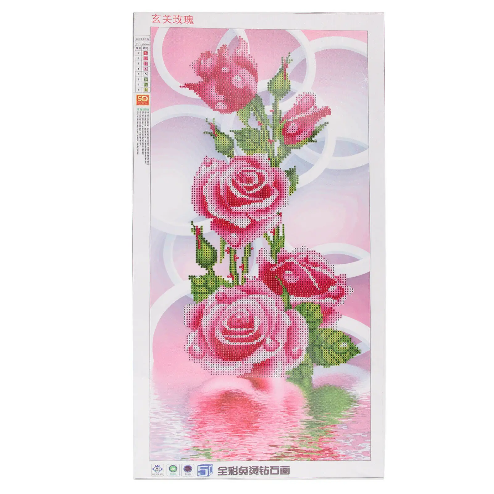 Алмазная мозаика 5D сделай сам с изображением розы вышивка крестиком искусство