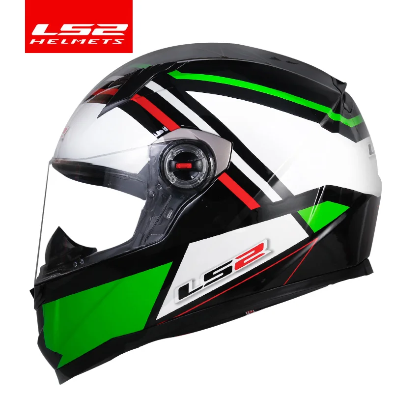 Ceny Oryginalny LS2 Alex Barros pełna twarz moto rcycle kask capacete casque moto LS2 FF358 ECE zatwierdzony bez pompy