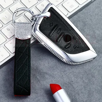 

Luxury Diamond Car Remote Key Case key Cover For BMW X1 X5 X6 F15 F16 F48 BMW 1 / 2 Series Plating Remote Controller blade Key