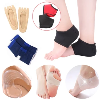 

Silicone Insoles Pedicure Foot Socks Anti Cracked Heel Moisturizing Gel Socks Shoes Insoles Cushion Pads Toe Separator Corrector