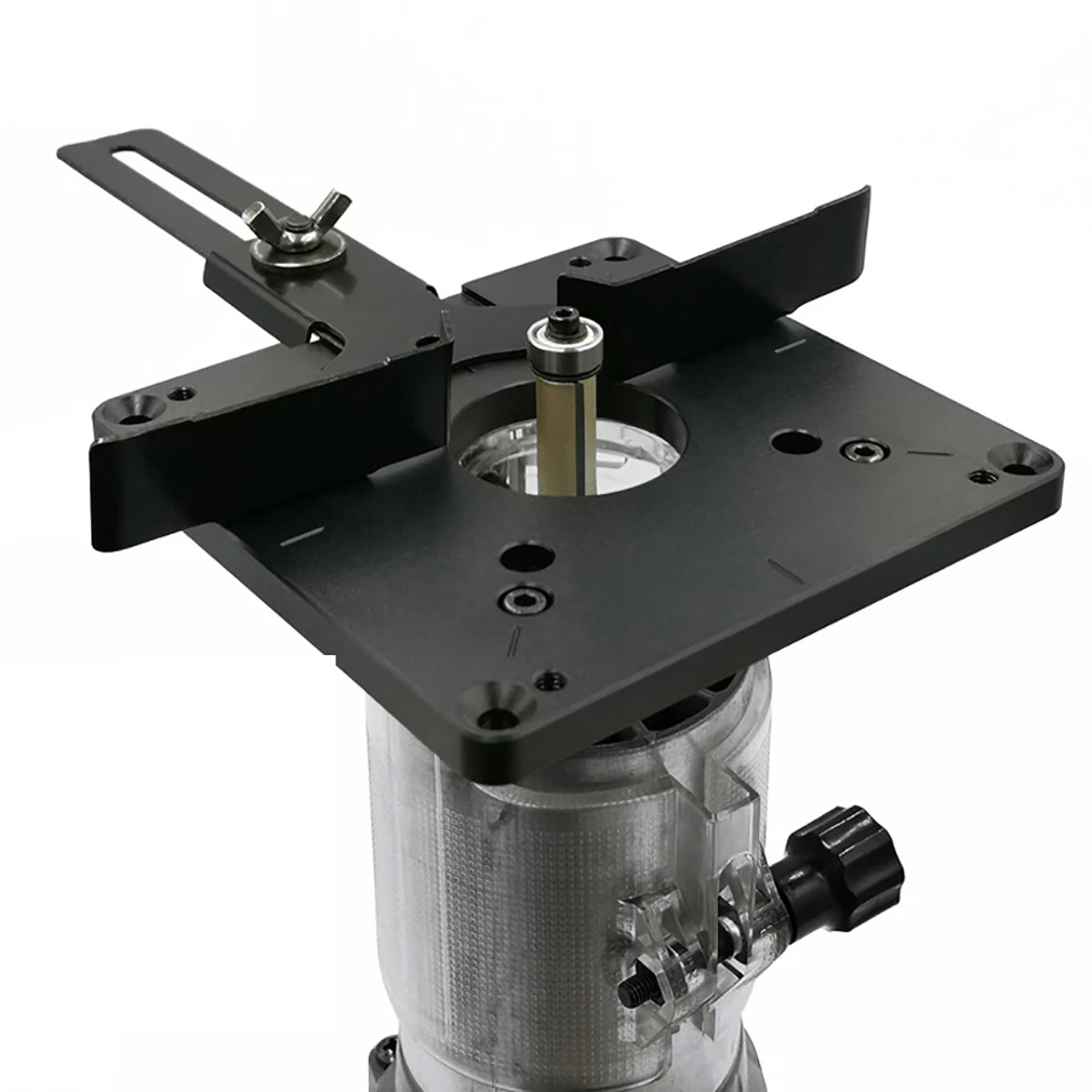 Universal Aluminium Table Insert Plate Woodworking Benches Wood Router Trimmer Models Engraving