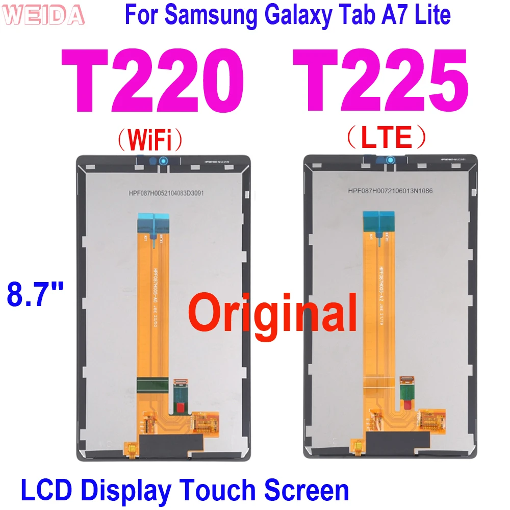 Original 8.7&quot; For Samsung Tab A7 Lite 2021 SM T220 SM T225 T220 T225 LCD  Display Touch Screen Digitizer Assembly for T220 LCD|Tablet LCDs &amp; Panels|  - AliExpress