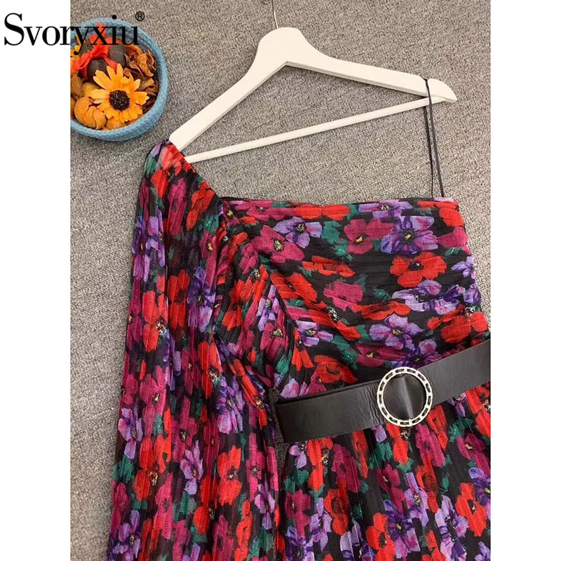 Svoryxiu Sexy Off Shoulder Dress Women's Elegant