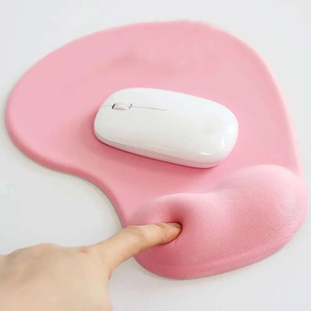 

Solid Color Silicone Soft Hand Rest Anti-Slip Mousepad Mat for Notebook Computer mouse pad gaming mouse easy clean