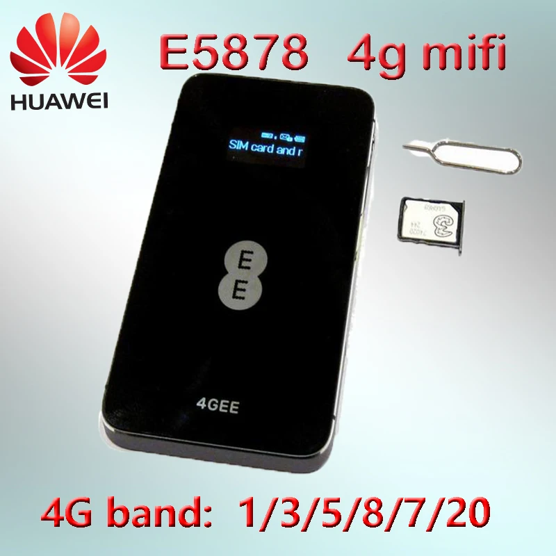 Разблокированный роутер mifi 4g huawei e5878 Мобильный Wi Fi sim карта карманный со слотом