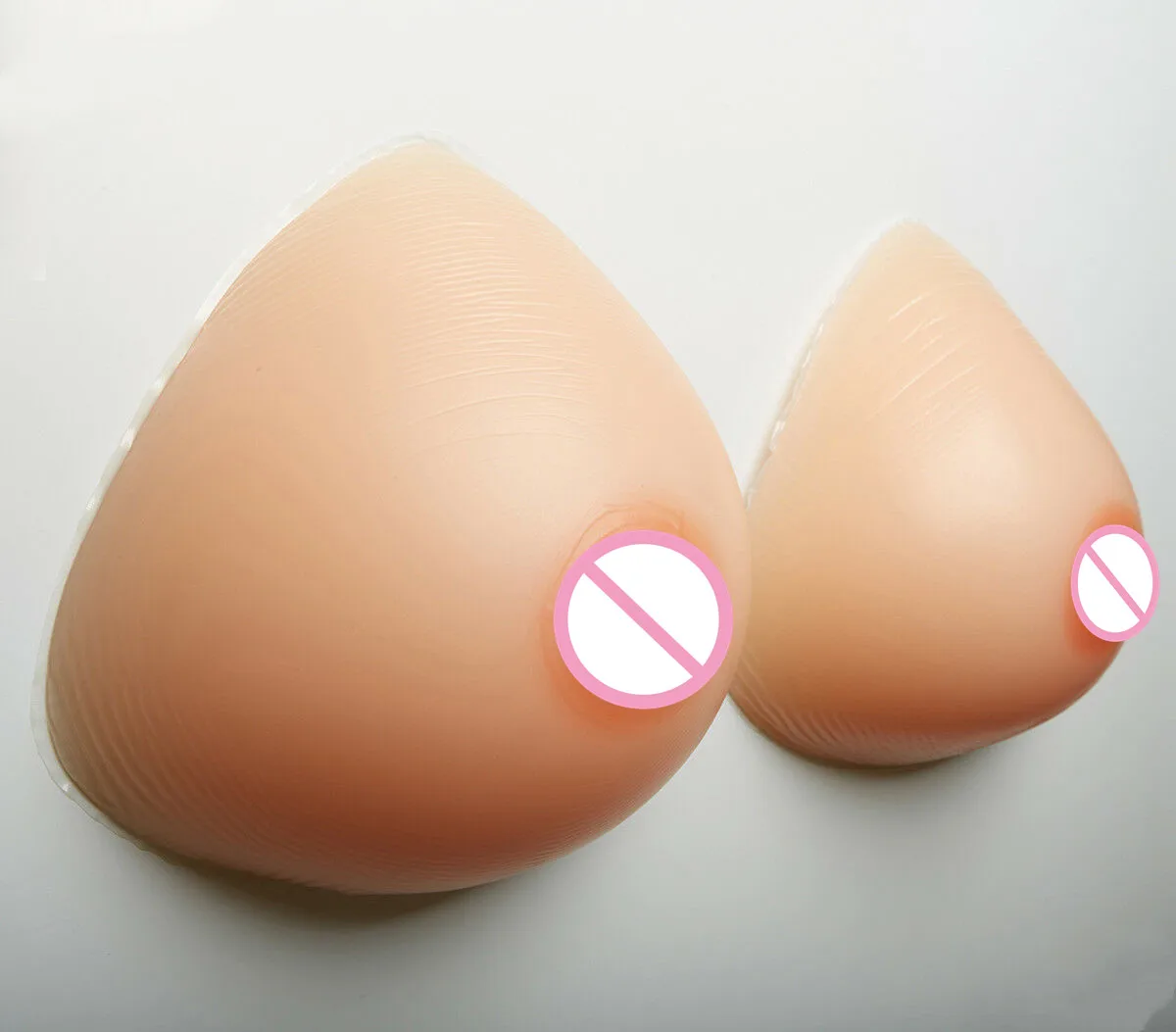 

1400g/pair Sexy Silicone Breast Forms for Women's Flat Chest Enhancer Boobs Crossdresser Bra Push U Strapless Lingerie Handmade