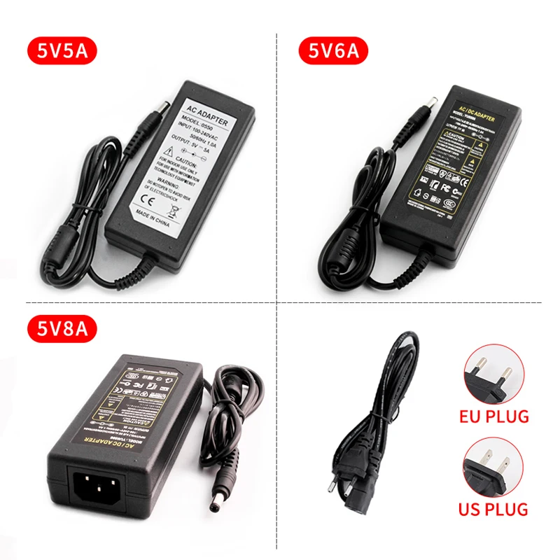 AC DC 5V 9V 12V 24V Power Adapter Supply 220V To 5V 9V 12V 24V Power Supply Adapter 1A 2A 3A 5A 6A 8A LED Driver Led Light Lamp 4