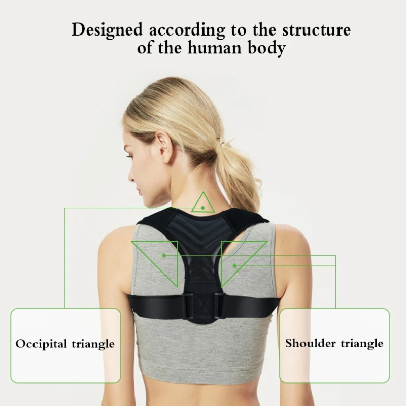 Анти-горбатый пояс для взрослых студентов Задняя опора коррекция осанки фиксирующие ремни для ключицы