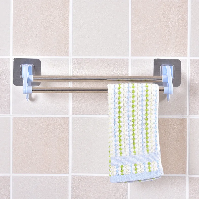 

Seemless Nanometer Stickers Single-rod Towel Rack Strong Posted Sucker Towel Rack Bathroom Hook Unit Super Cow Seemless Towel Ra