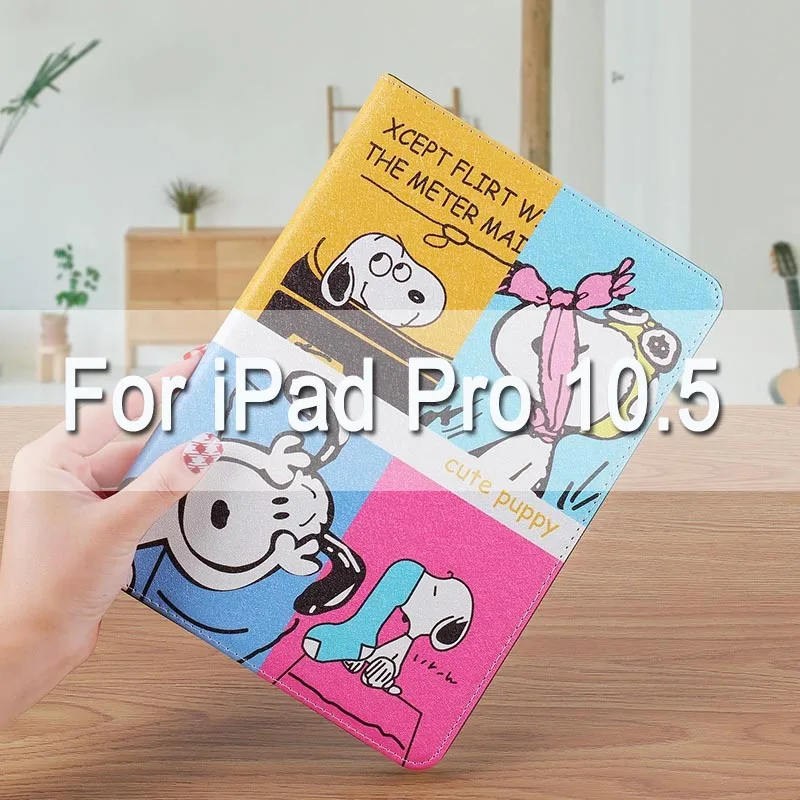 For iPad pro 10.5 Мягкий черный чехол с изображением милой собаки для iPad Air 1/2, чехол для iPad Pro 10,5 iPad mini Auto Wake Up/Sleep - Цвет: For iPad pro 10.5
